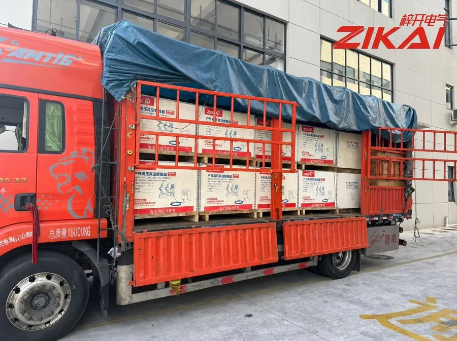 Direğe Monteli Vakumlu Devre Kesicilerden Dolu Bir Kamyon Guizhou'ya Doğru Yola Çıkıyor